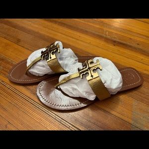 Tory Burch Moore 2 Gold Metallic Sandals